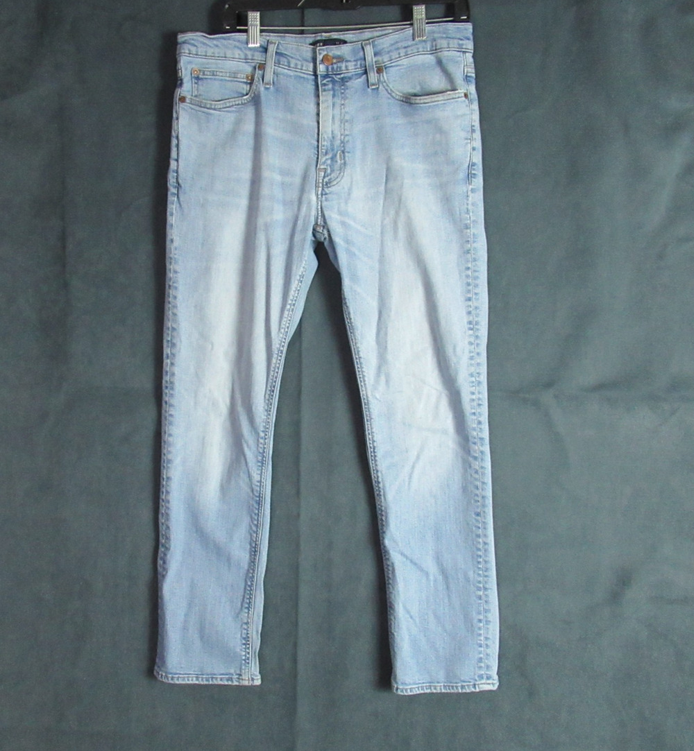 J Crew Mercantile Jeans Mens 34x32 Blue Flex Straight Leg Stretch Denim Casual